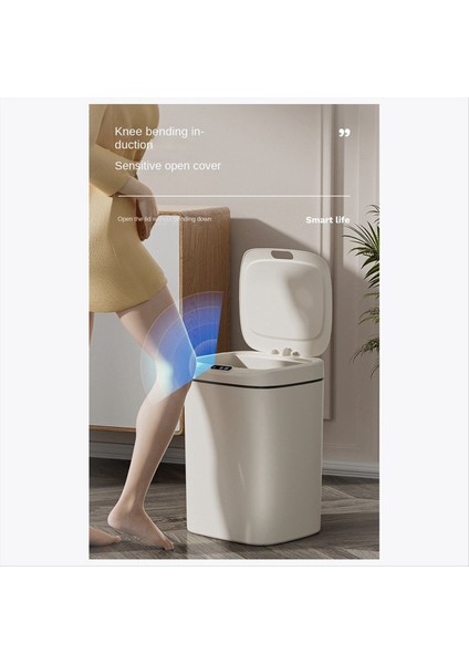 16L Otomatik Akıllı Indüksiyon Çöpü Ev Mutfak Mutfak Çok Fonksiyonlu Elektrikli Dokunmatik Depolama Kovası Pratik (Yurt Dışından) indirimleri