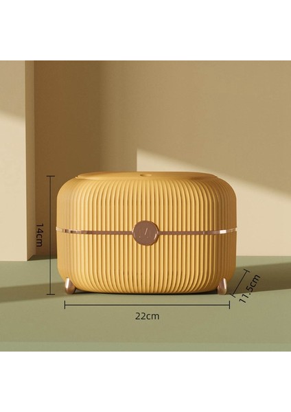 Masaüstü Atık Kutusu ile Kapak Pres Mini Depolama Kutusu Başucu Yatak Odası Oturma Odası Sehpa Kağıt Sepet Kovası, Sarı (Yurt Dışından) modelleri