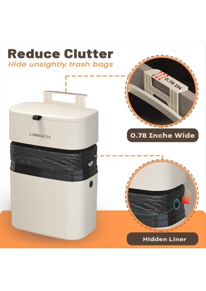 Kompost Bin Mutfak Çöp Kutusu 1.8 Galon Tezgah Kapalı Küçük Asma Çöp Kutu Kapak Kompost Binası Beyaz (Yurt Dışından) modelleri
