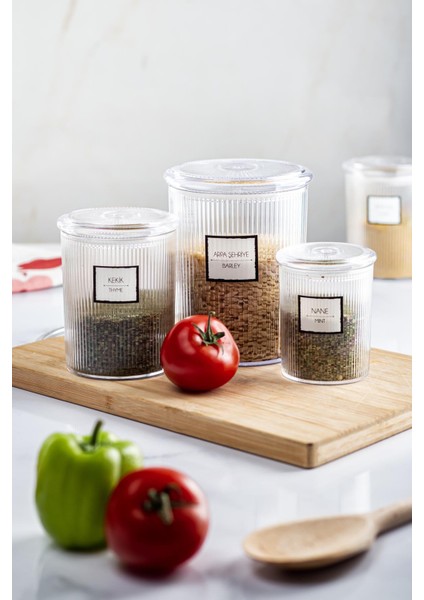 12'li Barok Yuvarlak 3 Boy Kavanoz Seti & Saklama Kabı & Erzak Kabı (4*1000 Ml, 4*500 ML,4*250 Ml) fırsatları