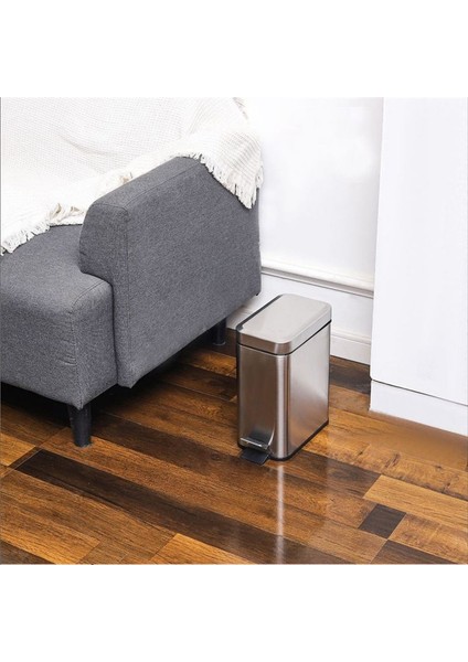 Yumuşak Yakın, Dikdörtgen Çöp Kutusu 5l Kayma Astar ve Kapaklı, Mini Çöp Sepeti, Ince Çöp Kutusu Veya Banyoda Dekor Olarak Kullanın (Yurt Dışından) indirimleri