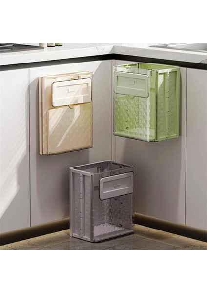 Mutfak Duvara Monte Çöp Kutu Katlanabilir Ev Li Çöp Kutusu Kabine Asılı Çöp Kutusu, Sütlü Beyaz (Yurt Dışından) modelleri
