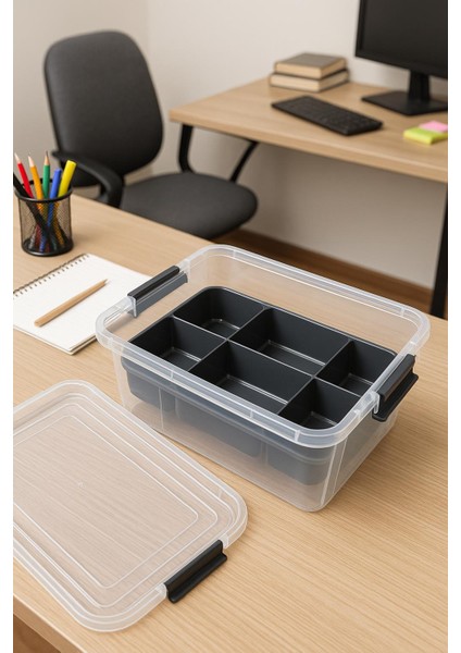 6,25 L Şeffaf Saklama Kutusu & Organizer Düzenleme Kutusu fırsatları