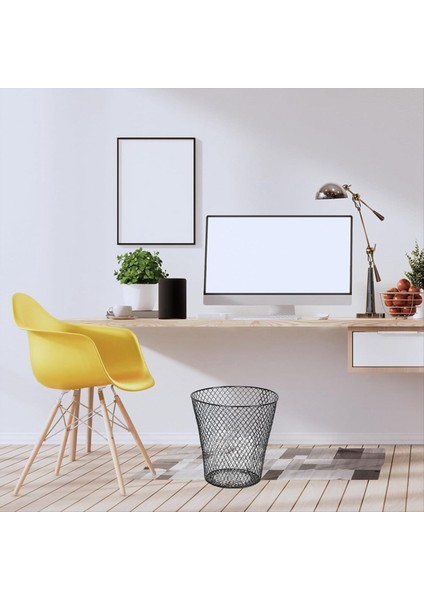 Yuvarlak Atık Sepeti, Tel Örgü Masa Metal Çöp Olabilir, Geri Dönüşüm Çöpü Yatak Odası Ofisi Için Çöp Kabı Olabilir (10 Adet) (Yurt Dışından) fırsatları