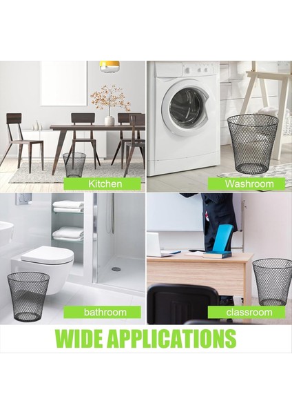 Yuvarlak Atık Sepeti, Tel Örgü Masa Metal Çöp Olabilir, Geri Dönüşüm Çöpü Yatak Odası Ofisi Için Çöp Kabı Olabilir (10 Adet) (Yurt Dışından) indirimleri