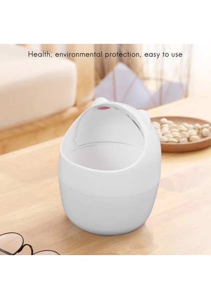 Mini Atık Bin Masaüstü Çöp Sepeti Temizlik Namlu Yaratıcı Küçük Masa Organizatör Depolama Çıkar Pistleri Hayvan Çöp Kağıt Havlu Konteyneri Beyaz (Yurt Dışından) fiyatları