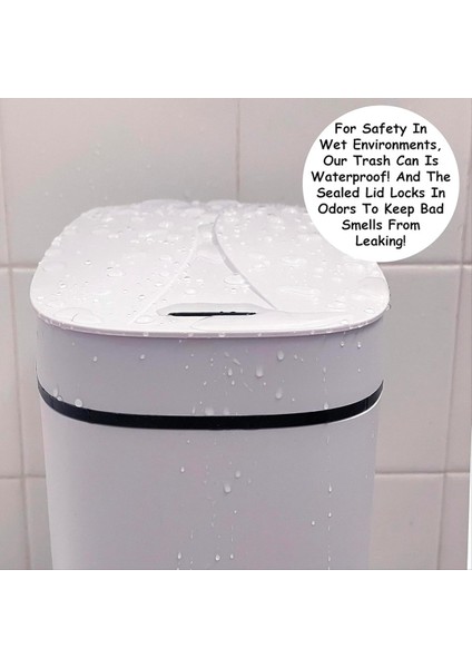 Otomatik Akıllı Çöp Kutusu, Banyo, Tuvalet, Mutfakta Dokunmasız Hareket Sensörü ve Anti ile 3.2 Galon Olabilir (Yurt Dışından) fırsatları