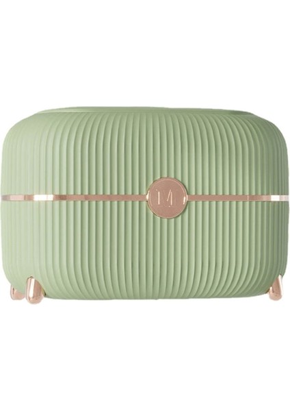 Masaüstü Atık Kutusu ile Kapak Pres Mini Depolama Kutusu Başucu Yatak Odası Oturma Odası Sehpa Kağıt Sepet Kovası, Yeşil (Yurt Dışından)