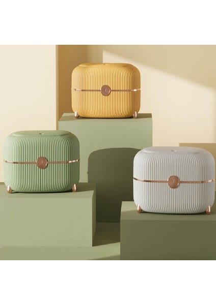 Masaüstü Atık Kutusu ile Kapak Pres Mini Depolama Kutusu Başucu Yatak Odası Oturma Odası Sehpa Kağıt Sepet Kovası, Yeşil (Yurt Dışından) fırsatları