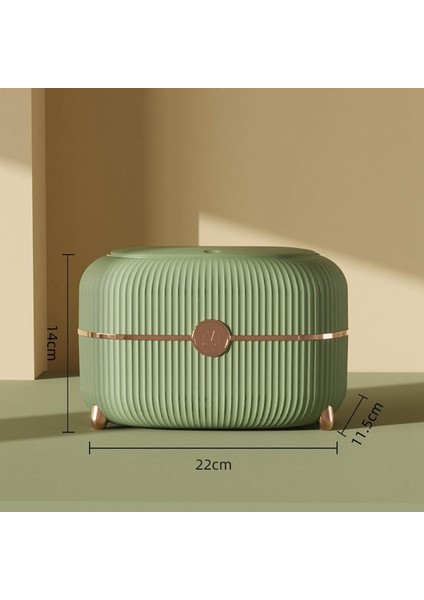 Masaüstü Atık Kutusu ile Kapak Pres Mini Depolama Kutusu Başucu Yatak Odası Oturma Odası Sehpa Kağıt Sepet Kovası, Yeşil (Yurt Dışından) indirimleri