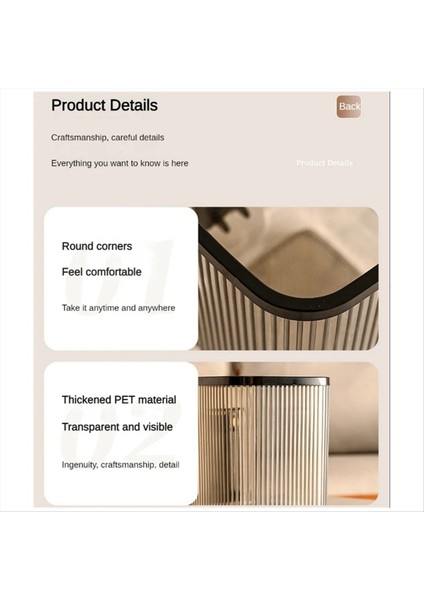 Mini Masaüstü Küçük Çöp Kutusu Cep Telefonu Tutucu Yatak Odası Banyo Temiz Çalışma Alanı Atık Sepeti Çöp Kutusu, Beyaz (Yurt Dışından) modelleri