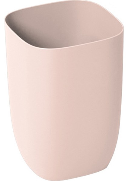 Banyo Çöp Kutusu Küçük Ofis Plastik Atık Kağıt Çöp Kutusu Banyo Yatak Odası Oturma Odası Için Modern Kutu Pembe (Yurt Dışından)