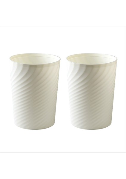 Plastik Küçük Çöp, Atık Sepeti, Banyolar, Mutfaklar, Ofisler, Yurtlar Için Çöp Konteyner Sepeti Olabilir (Beyaz) (Yurt Dışından)