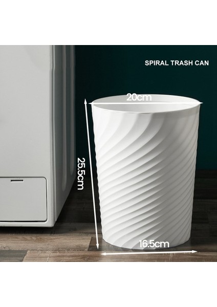 Plastik Küçük Çöp, Atık Sepeti, Banyolar, Mutfaklar, Ofisler, Yurtlar Için Çöp Konteyner Sepeti Olabilir (Beyaz) (Yurt Dışından) modelleri