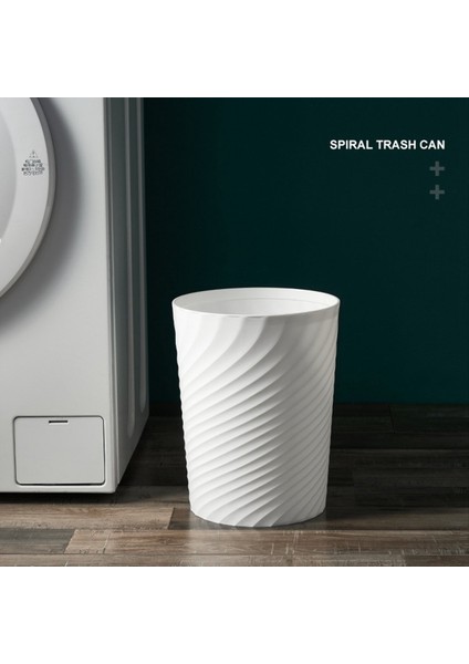 Plastik Küçük Çöp, Atık Sepeti, Banyolar, Mutfaklar, Ofisler, Yurtlar Için Çöp Konteyner Sepeti Olabilir (Beyaz) (Yurt Dışından) fırsatları