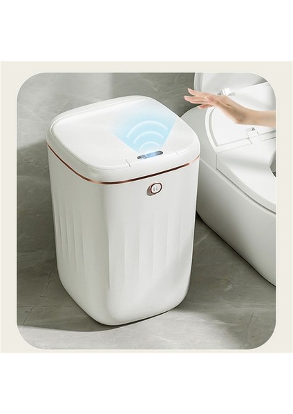 20L Akıllı Çöp Kutunu Otomatik Su Geçirmez Elektrik Atık Mutfak Banyo Tuvalet Otomatik Sensör Çöp Can-Beyaz (Yurt Dışından) fiyatları