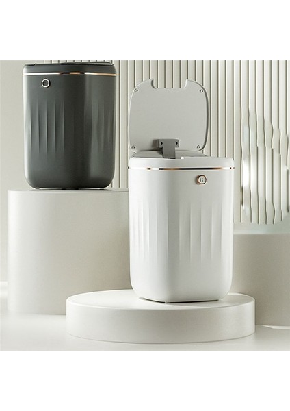 20L Akıllı Çöp Kutunu Otomatik Su Geçirmez Elektrik Atık Mutfak Banyo Tuvalet Otomatik Sensör Çöp Can-Beyaz (Yurt Dışından) indirimleri