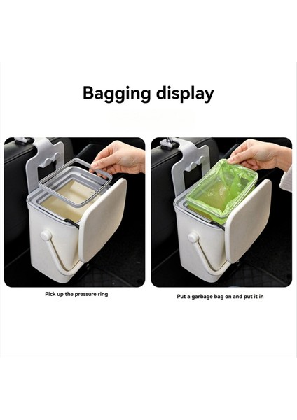 Taşınabilir Çöp Kutu Kapaklı Araba Arka Ses Depolama Organizatör Araç Temizleme Kutusu Telefon Tutucusu (Yurt Dışından) modelleri