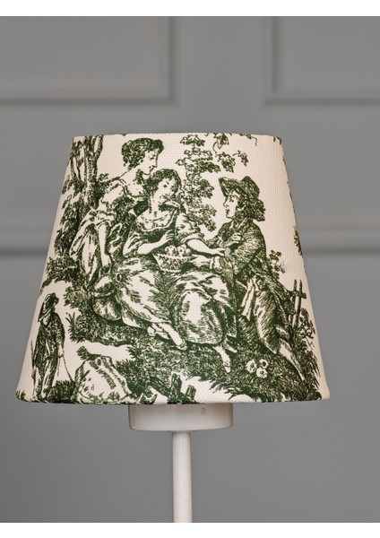 Vintage Beyaz Ayak Toile De Jouy Masa Lambası Lambader Kablolu Arapuarlı indirimleri