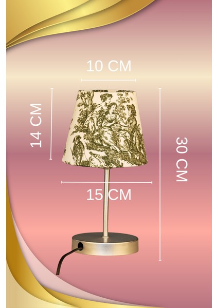 Vintage Gri Ayak Toile De Jouy Masa Lambası Lambader Kablolu Arapuarlı modelleri