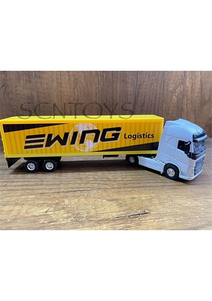 Volvo 4x2 ve Dorse Welly Tır Çekici Oyuncak Metal Tır Çekici Dorseli Oyuncak Tır Kapakları Açılır fiyatları