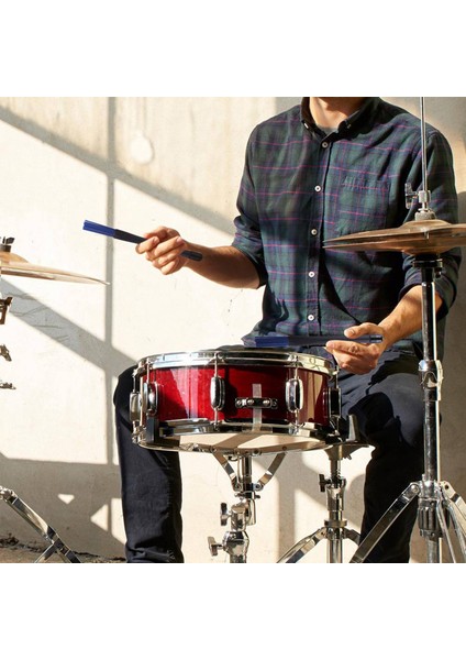 1 Çift Geri Çekilebilir Siyah Tutamaklar Caz Davul Fırçaları Mavi Naylon 32CM Yapışır (Yurt Dışından) fırsatları