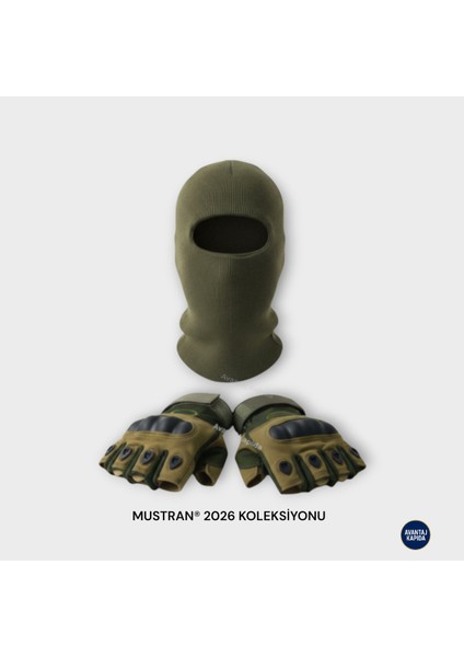 Suyutti Çift Kat Kışlık Kar Maskesi + İthal Taktik Korumalı Motosiklet Outdoor Eldiven 2’li Set