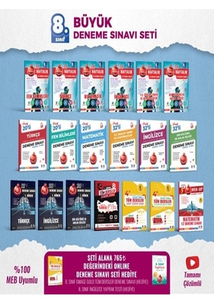 8. Sınıf Büyük Deneme Sınavı Seti