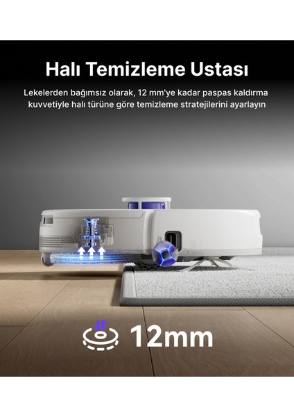 Freo Z10 Ultra Akıllı Robot Süpürge Gri,18.000PA Emiş Gücü