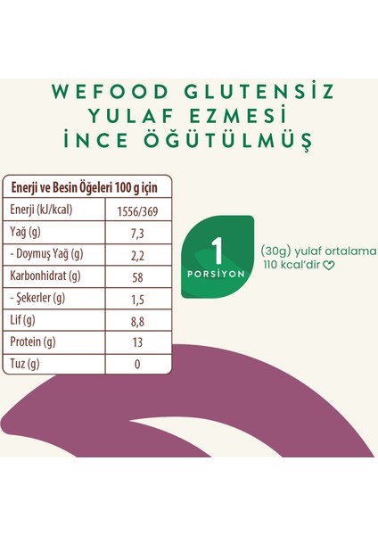 İnce Öğütülmüş Glutensiz Yulaf Ezmesi 300 gr 5'li fiyatları