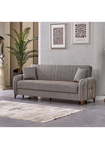 Serra 3 Kişilik Bazalı Kanepe Çekyat Koltuk Kahve fiyatları