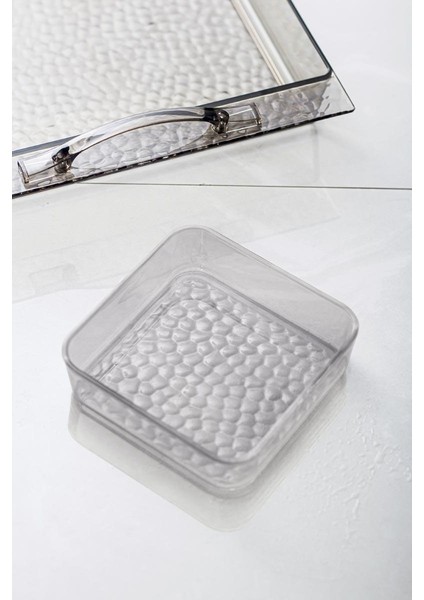 Akrilik Barok Füme 6 Bölmeli Tek Kapaklı Büyük Kahvaltılık indirimleri