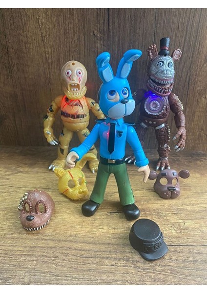 Five Nights At Freddys Aksiyon Figür Oyuncak 3 Lü Set Freddys Oyuncak Five Nlghts At Freddy's Fnaf