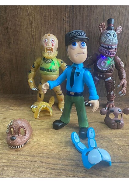 Five Nights At Freddys Aksiyon Figür Oyuncak 3 Lü Set Freddys Oyuncak Five Nlghts At Freddy's Fnaf modelleri
