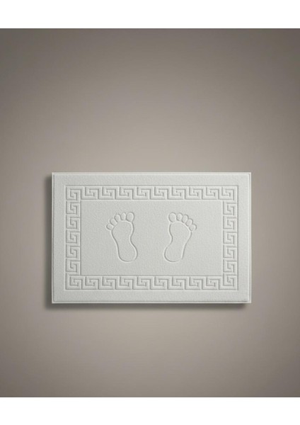 Premium 2’li Beyaz Banyo Paspası Seti – %100 Pamuk & Ekstra Dolgun Yapı (50X70 Cm)