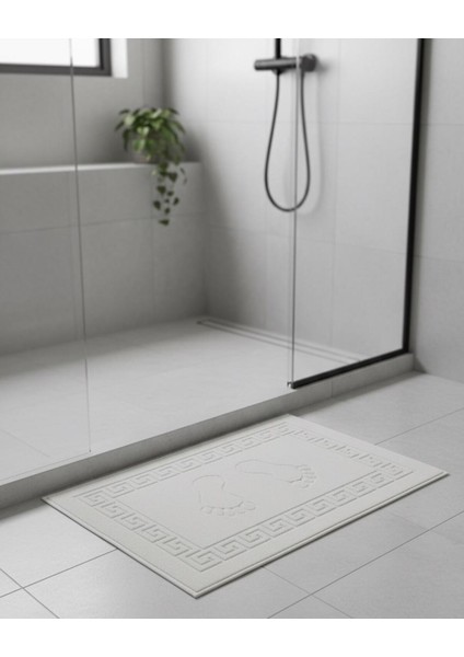 Premium 2’li Beyaz Banyo Paspası Seti – %100 Pamuk & Ekstra Dolgun Yapı (50X70 Cm) indirimleri