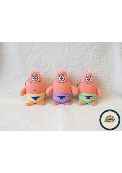 3,lü Peluş Anahtarlık Patrick’li