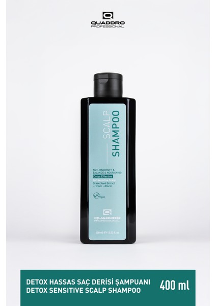 Quaddro Professional Scalp Detox Shampoo 400 ml modelleri