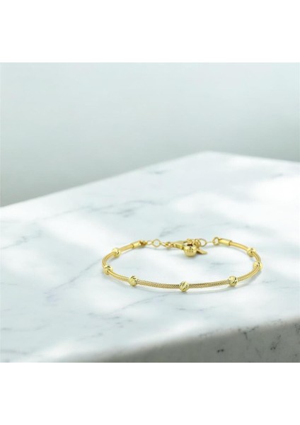 14 Ayar Altın Dorika Bileklik - F004583 fiyatları