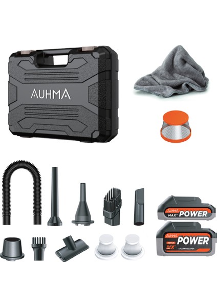 Ahv-21 20.000PA Şarjlı Araç Süpürgesi ve Hava Üfleyici - Çift Bataryalı Profesyonel Set fırsatları