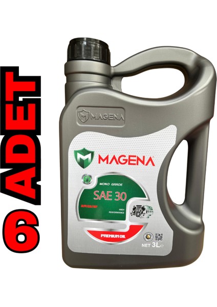 Sae Oil 30 Numara Motorlu Testere Zincir Yağı 3 Litre (6 Adet)