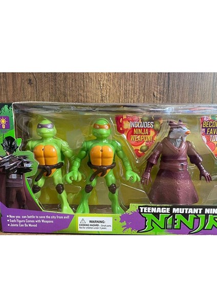 Ninja Kaplumbağa Figür Işıklı 4 Ninja Kaplumbağa 12CM ve Sprinter Ayakta Durur Savaş Aletli fiyatları