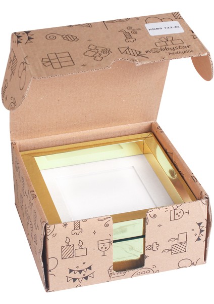 Sök-Tak Paspartulu 14×14 cm Pola Kare Fotoğraf Çerçevesi 3'lü Paket - Altın Renk indirimleri