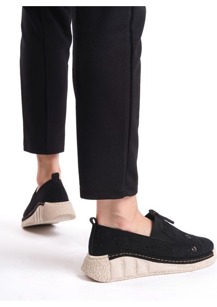 Yanları Kapalı Kalın Şeritli Ahşap Görünümlü Yüksek Dolgu Taban Yazlık Kadın Sandalet Ayakkabı modelleri