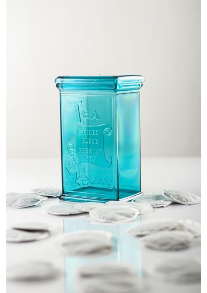 Akrilik Aquamarin Şeker Kahve Çay Kavanozu 500 Ml (Vakum Kapak ) fırsatları