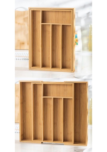 Bambu Ayarlanabilir Çekmece Içi Kaşıklık & Çekmece Içi Organizer (25*35*5 / 39*35*5) indirimleri