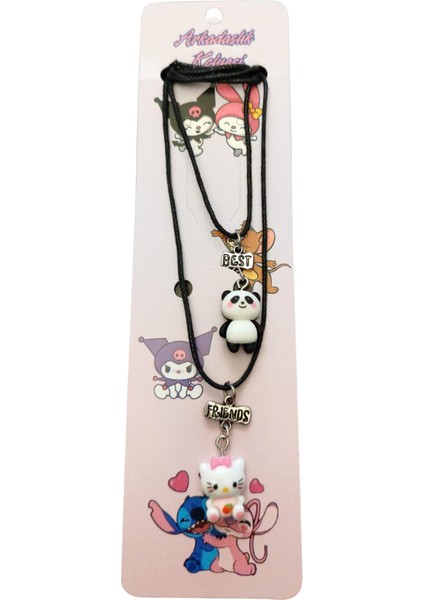 En Iyi Arkadaşlık (Best Friends) Ikili Kolye Seti