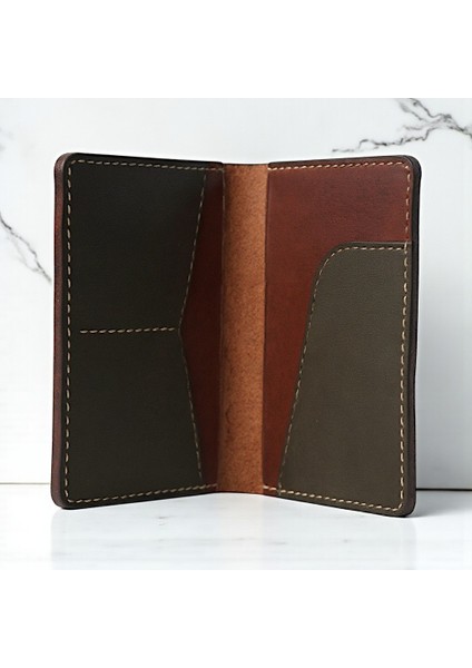 Hakiki Deri Kart Bölmeli Floki Seyahat Cüzdanı Pasaport Kılıfı modelleri