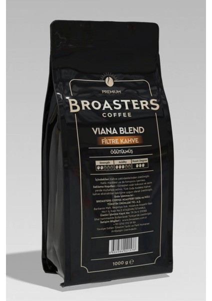 Viana Blend 1 kg Filtre Kahve