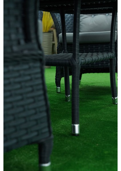 Mihenk Rattan 5 Kişilik Oturma Grubu 3+1+1 + Orta Sehpa